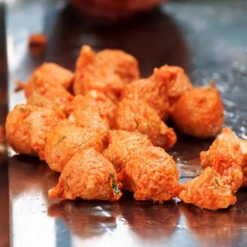 Fried fish patty Stock Photos