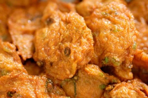 Fried fish patty Foto stock