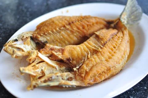 Fried fish Stock Photos