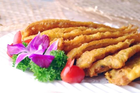 Fried fish Stock Photos