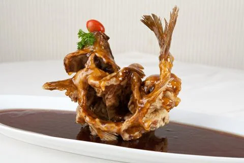 Fried fish Stock Photos