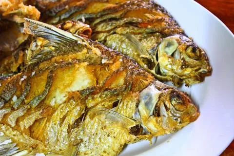 Fried fish 스톡 사진