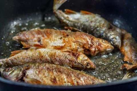 Fried fish Stock Photos