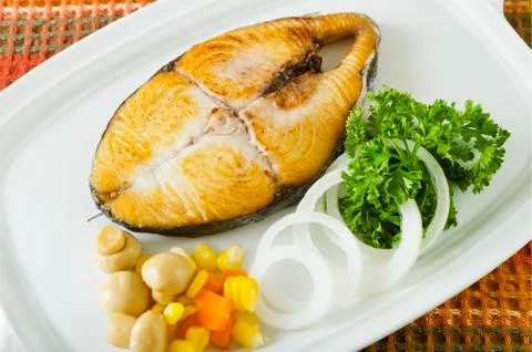 Fried fish Stock-Fotos