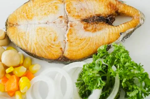 Fried fish Stock Photos