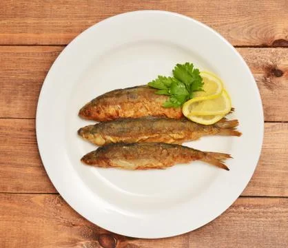 Fried fish Stock Photos