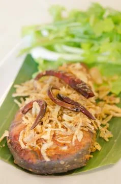 Fried fish Stock-Fotos