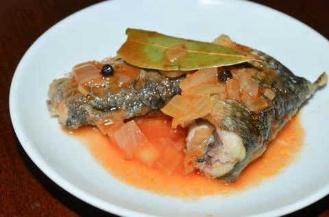 Fried fish Foto stock