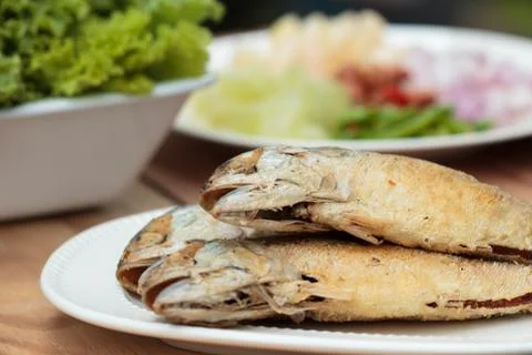 Fried fish Stock Photos