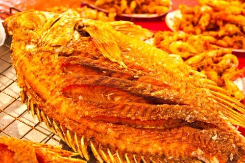 Fried fish Stock Photos