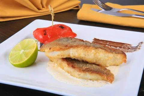 Fried fish Stock Photos