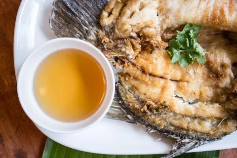 Fried fish Stock Photos