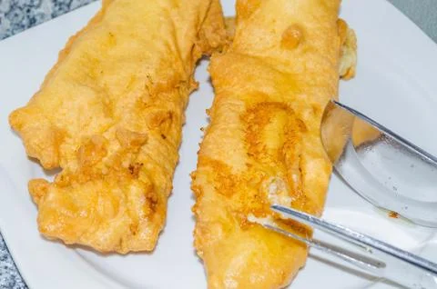 Fried fish Stock Photos