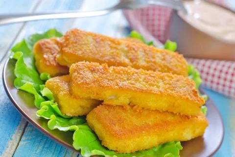 Fried fish Stock Photos