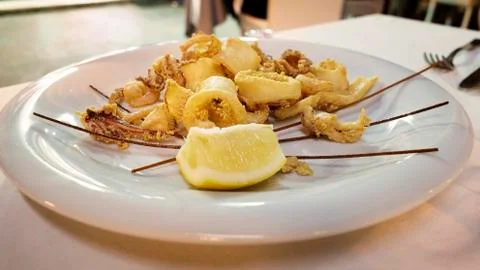 Fried fish Stock Photos