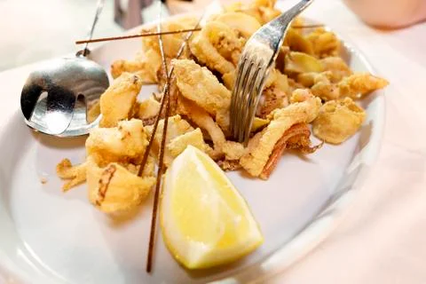 Fried fish 스톡 사진