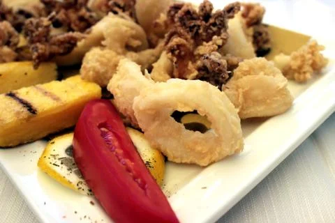 Fried fish Stock Photos