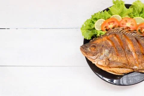 Fried fish Stock Photos