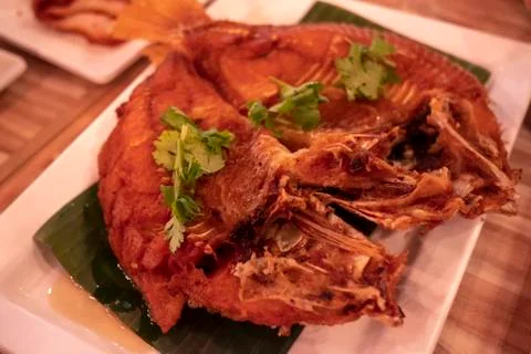 Fried fish Stock Photos