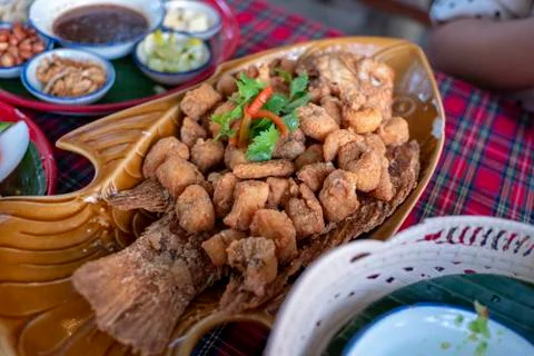 Fried fish Stock Photos