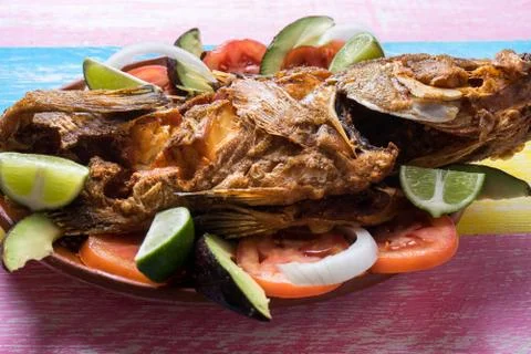 Fried fish Stock Photos