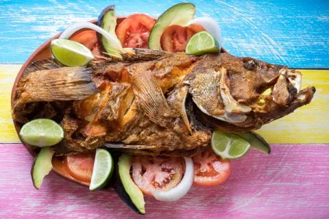 Fried fish Stock Photos
