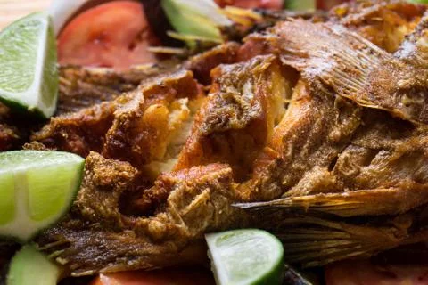 Fried fish Stock Photos