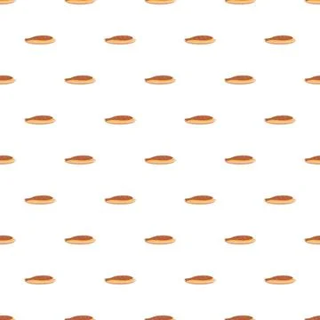 Fried fish pieces forming a seamless repeating pattern Stock Illustration
