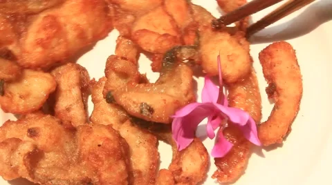 Fried fish processing Video stock 54678910