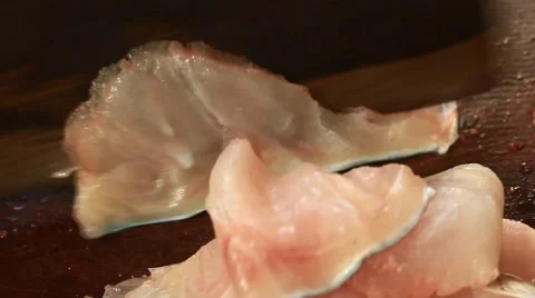 Fried fish processing Video stock 54679661
