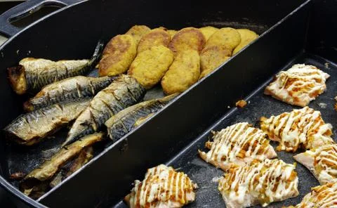 The fried food Stock Photos