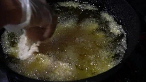 Fried Food Preparation Stock Footage 319949155