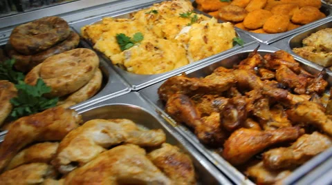 Fried foods Stock Footage