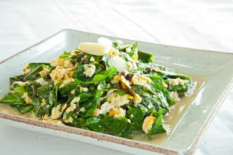 Fried green vegetable Stock Photos