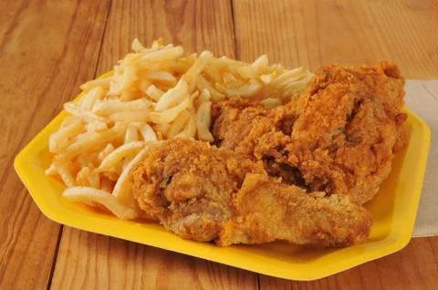 Fried hicken Stock Photos