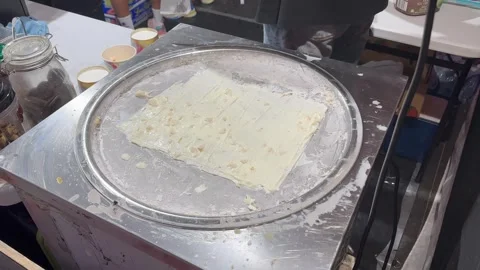 Fried ice cream being made Stock Footage 306991476