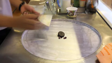 Fried ice cream 스톡 동영상 29183078