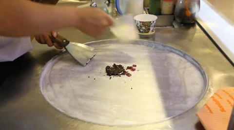 Fried ice cream 스톡 동영상 29184286