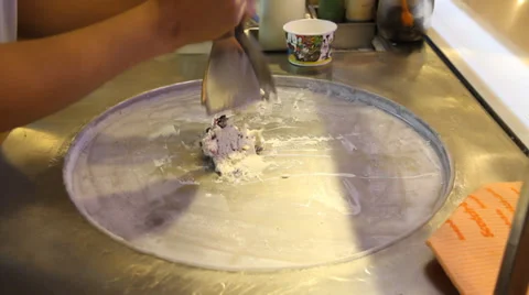 Fried ice cream 스톡 동영상 29185776