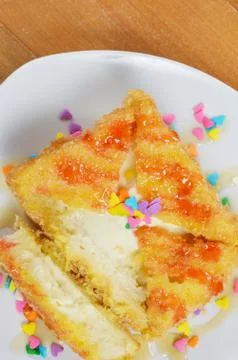 Fried ice cream Stock Photos