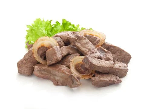 Fried liver Stock Photos