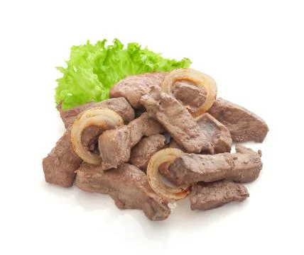 Fried liver Stock Photos