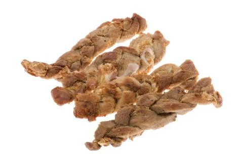Fried meat close up Stock Photos