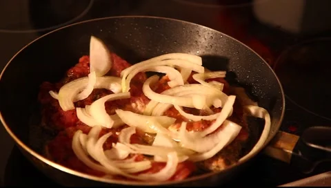 Fried meat Stock Footage