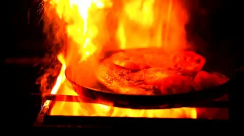 Fried meat Stock Footage 9796136