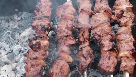 Fried meat Stock Footage 246498612