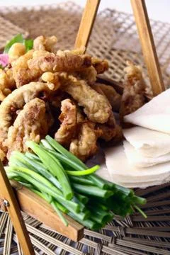 Fried meat Stock Photos
