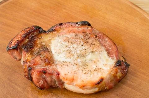 Fried meat. Stock Photos