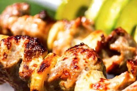 Fried meat Stock Photos