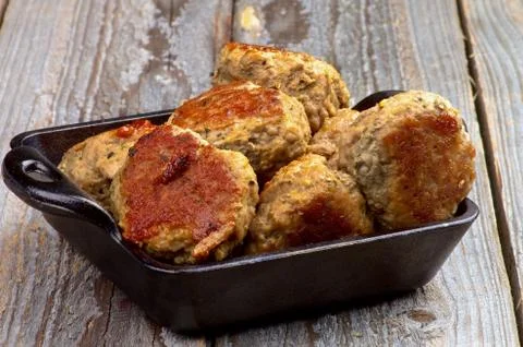 Fried Meatballs Stock Photos